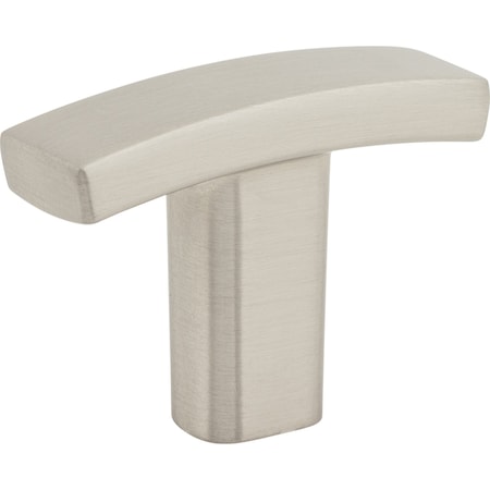 Elements 1-1/2" Overall Length Satin Nickel Square Thatcher Cabinet "T" Knob 859T-SN